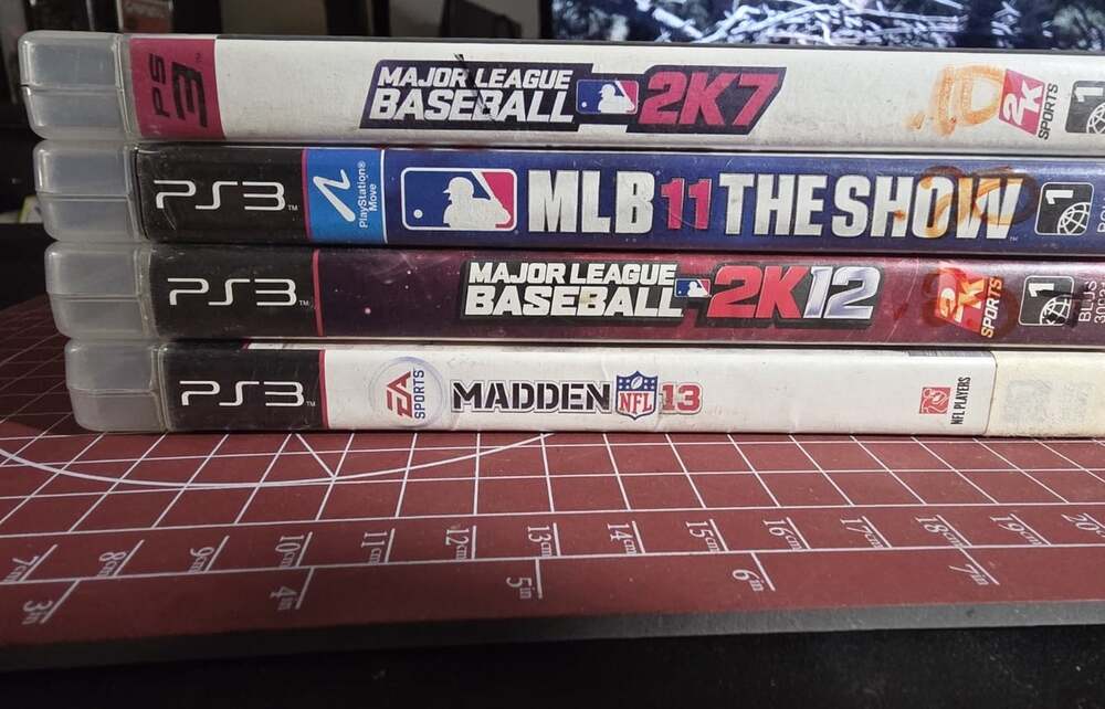 4 PS3 Sports Lot MLB 2K7 11 2K12 Madden 13 PlayStation 3